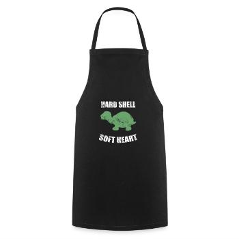 tortue - Tablier de cuisine - noir - Devant - AI Model Male 185 dark (185cm)