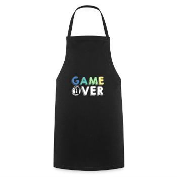 bachelor party - Cooking Apron - black - Front - AI Model Male 185 dark (185cm)