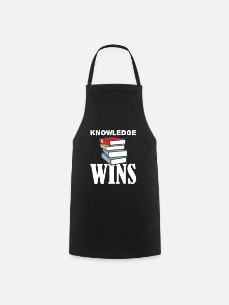 Knowledge Wins Bücher - Kochschürze - Schwarz