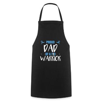 Proud Dad Of A T1D Warrior - Cooking Apron - black - Front - AI Model Male 185 dark (185cm)