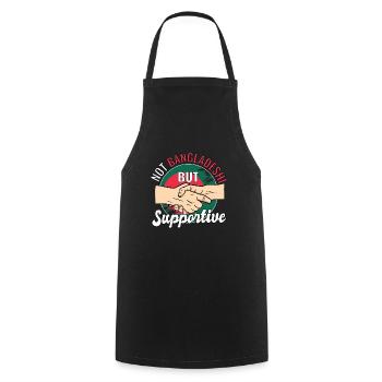 Pas bangladais mais un voyage de pays favorable - Tablier de cuisine - noir - Devant - AI Model Male 185 dark (185cm)