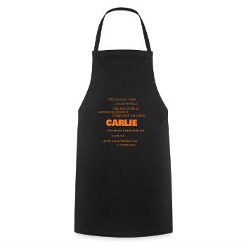 Dictons Carlie - Tablier de cuisine - noir - Devant - AI Model Male 185 dark (185cm)