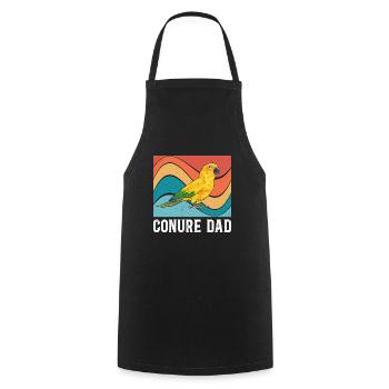Parakeet Parrot Parakeet Bird - Cooking Apron - black - Front - AI Model Male 185 dark (185cm)
