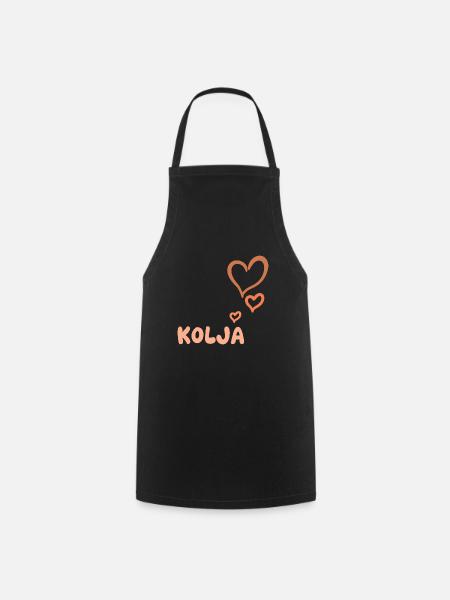 Geschenk für Kolja - Kochschürze - Schwarz