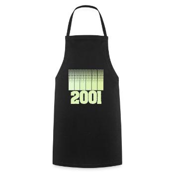 2001 - Cooking Apron - black - Front - AI Model Male 185 dark (185cm)
