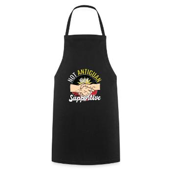 Pas antiguais mais un voyage de campagne favorable - Tablier de cuisine - noir - Devant - AI Model Male 185 dark (185cm)