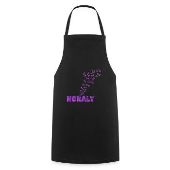 Noraly - Cooking Apron - black - Front - AI Model Male 185 dark (185cm)