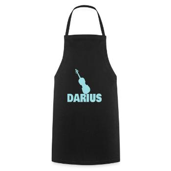 Violon Darius - Tablier de cuisine - noir - Devant - AI Model Male 185 dark (185cm)