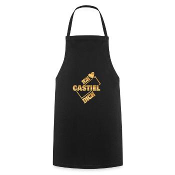 Liebespaar Castiel - Kochschürze - Schwarz - Vorne - AI Model Male 185 dark (185cm)