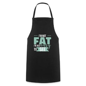 Je suis facile à voir - Tablier de cuisine - noir - Devant - AI Model Male 185 dark (185cm)