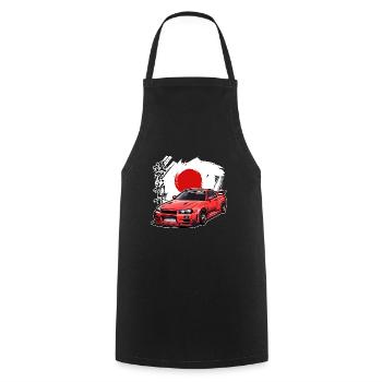 Jdm / Tuning / Turbocharger / Rims / Chiptuning - Cooking Apron - black - Front - AI Model Male 185 dark (185cm)
