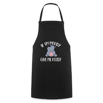 Hippopotame Hippopotame - Tablier de cuisine - noir - Devant - AI Model Male 185 dark (185cm)