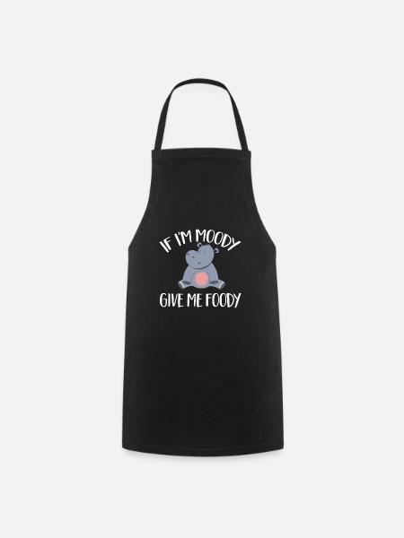 Hippopotamus Hippopotamus - Cooking Apron - black