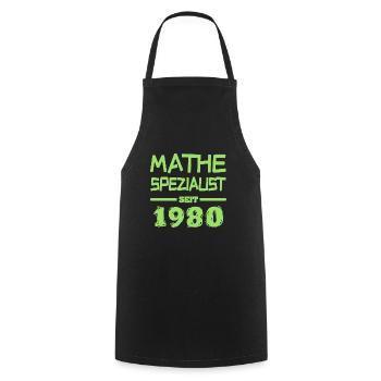 1980 - Cooking Apron - black - Front - AI Model Male 185 dark (185cm)