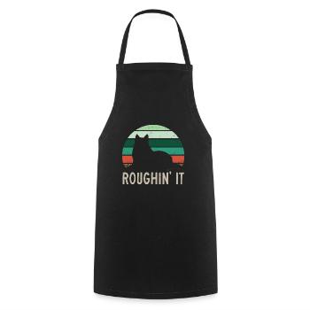 Longhair Collie Rough Collie Dog - Cooking Apron - black - Front - AI Model Male 185 dark (185cm)