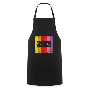 2013 - Cooking Apron - black - Front - AI Model Male 185 dark (185cm)
