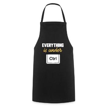 Cybersecurity Hackers IT Security - Cooking Apron - black - Front - AI Model Male 185 dark (185cm)