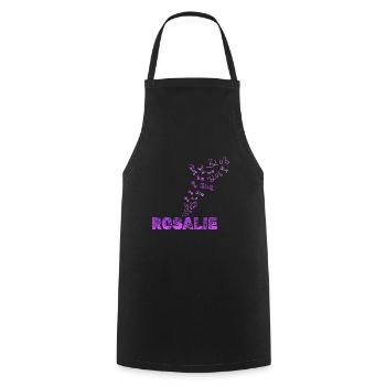 Spaßig Rosalie - Kochschürze - Schwarz - Vorne - AI Model Male 185 dark (185cm)