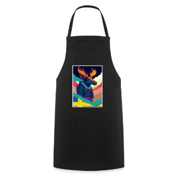 Orignal, Randonnée, Scandinavie Vacances de voyage Suède - Tablier de cuisine - noir - Devant - AI Model Male 185 dark (185cm)