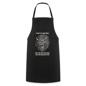 Unhinged - Cooking Apron - black - Front - AI Model Male 185 dark (185cm)