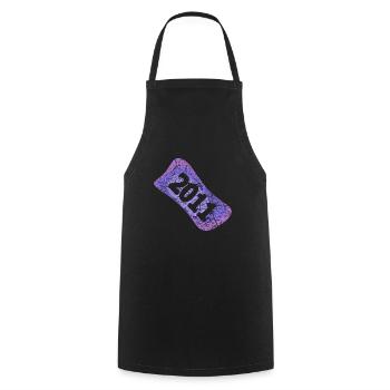 Class reunion 2011 - Cooking Apron - black - Front - AI Model Male 185 dark (185cm)