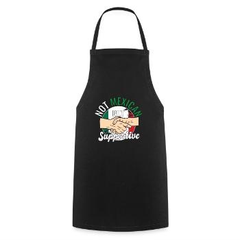 Pas mexicain mais un voyageur de campagne solidaire - Tablier de cuisine - noir - Devant - AI Model Male 185 dark (185cm)