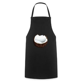 Coconut Coconut Coconut Fruit - Cooking Apron - black - Front - AI Model Male 185 dark (185cm)
