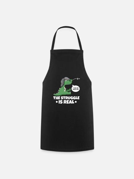 The Struggle Is Real Sword Fighting Fencer - Tablier de cuisine - noir
