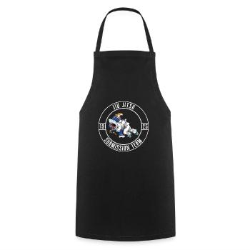 Brasilianisches Jiu Jitsu und Grappling - Jiu - Kochschürze - Schwarz - Vorne - AI Model Male 185 dark (185cm)