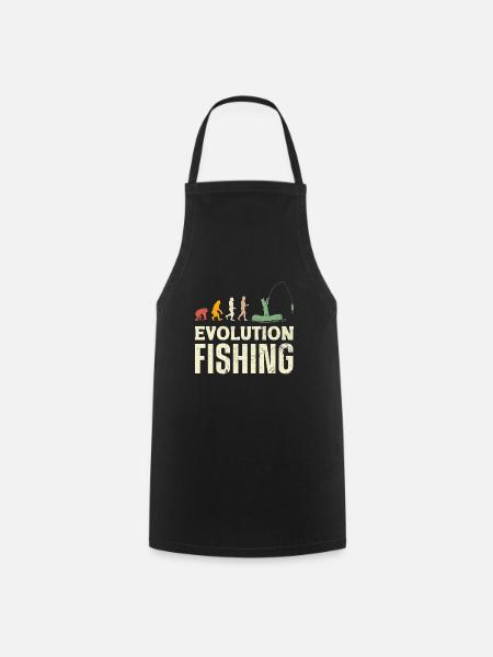 Fishing Evolution Dad Fisherman for Father's Day - Kochschürze - Schwarz