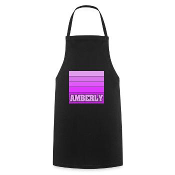 Frau für Amberly Mädchenname Sport - Kochschürze - Schwarz - Vorne - AI Model Male 185 dark (185cm)