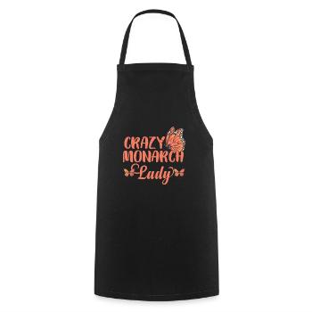 Monarque Femmes Papillon Drôle - Tablier de cuisine - noir - Devant - AI Model Male 185 dark (185cm)