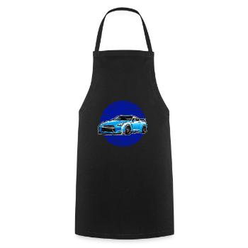 Jdm Halloween edition / Costume de mécanicien Tuning - Tablier de cuisine - noir - Devant - AI Model Male 185 dark (185cm)
