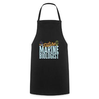 Marine Biology Ocean Marine Biologist - Cooking Apron - black - Front - AI Model Male 185 dark (185cm)