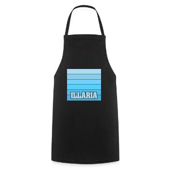 Cadeau pour Illaria - Tablier de cuisine - noir - Devant - AI Model Male 185 dark (185cm)