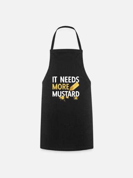 Senf Mustard - Kochschürze - Schwarz