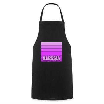 Alessia - Tablier de cuisine - noir - Devant - AI Model Male 185 dark (185cm)