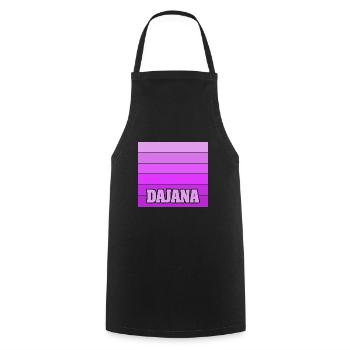 Maiden name Dajana - Cooking Apron - black - Front - AI Model Male 185 dark (185cm)