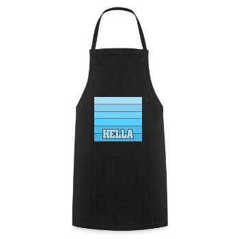 Hella - Kochschürze - Schwarz - Vorne - AI Model Male 185 dark (185cm)
