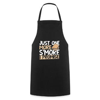 Funny Just One More Smore I Promise Camping Marshm - Kochschürze - Schwarz - Vorne - AI Model Male 185 dark (185cm)