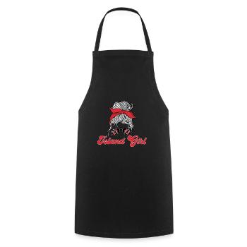 Drapeau de Trinité-et-Tobago - Tablier de cuisine - noir - Devant - AI Model Male 185 dark (185cm)