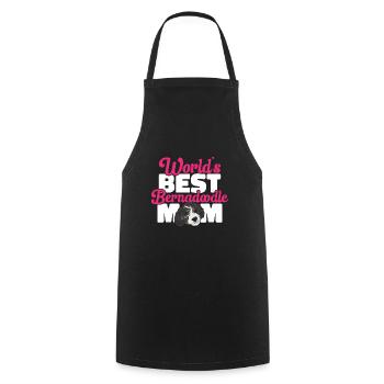 Bernedoodle Dog - Cooking Apron - black - Front - AI Model Male 185 dark (185cm)