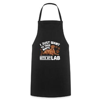 Fuchsroter Labrador Retriever Fox Red Labrador - Cooking Apron - black - Front - AI Model Male 185 dark (185cm)
