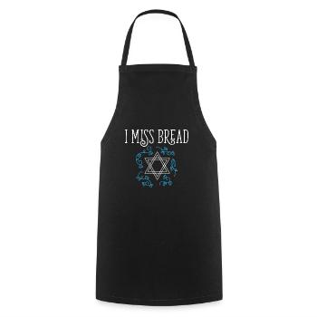 Funny Jewish Kosher Passover I Miss Bread No - Kochschürze - Schwarz - Vorne - AI Model Male 185 dark (185cm)