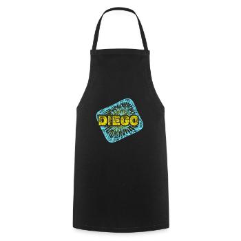Diego as leisure time - Cooking Apron - black - Front - AI Model Male 185 dark (185cm)