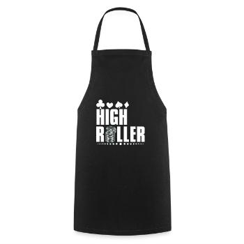Poker High Roller Abenteuer für Enthusiasten - Kochschürze - Schwarz - Vorne - AI Model Male 185 dark (185cm)