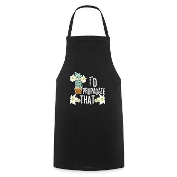 Monstera Mama - Cooking Apron - black - Front - AI Model Male 185 dark (185cm)