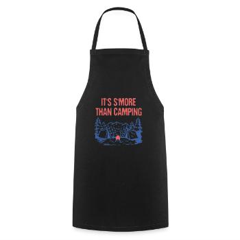 C’est S’more que Camping Funny Camper Humor Camp - Tablier de cuisine - noir - Devant - AI Model Male 185 dark (185cm)