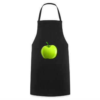 Apfel - Kochschürze - Schwarz - Vorne - AI Model Male 185 dark (185cm)