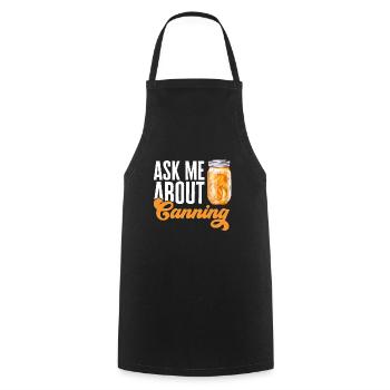Mise en conserve, mise en conserve, mise en conserve, conservation des aliments - Tablier de cuisine - noir - Devant - AI Model Male 185 dark (185cm)